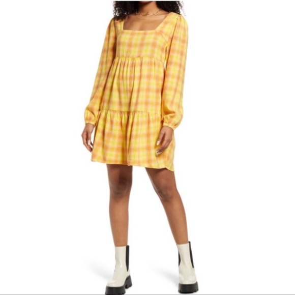 NWT BP Jordy Plaid Dress - Picture 1 of 4